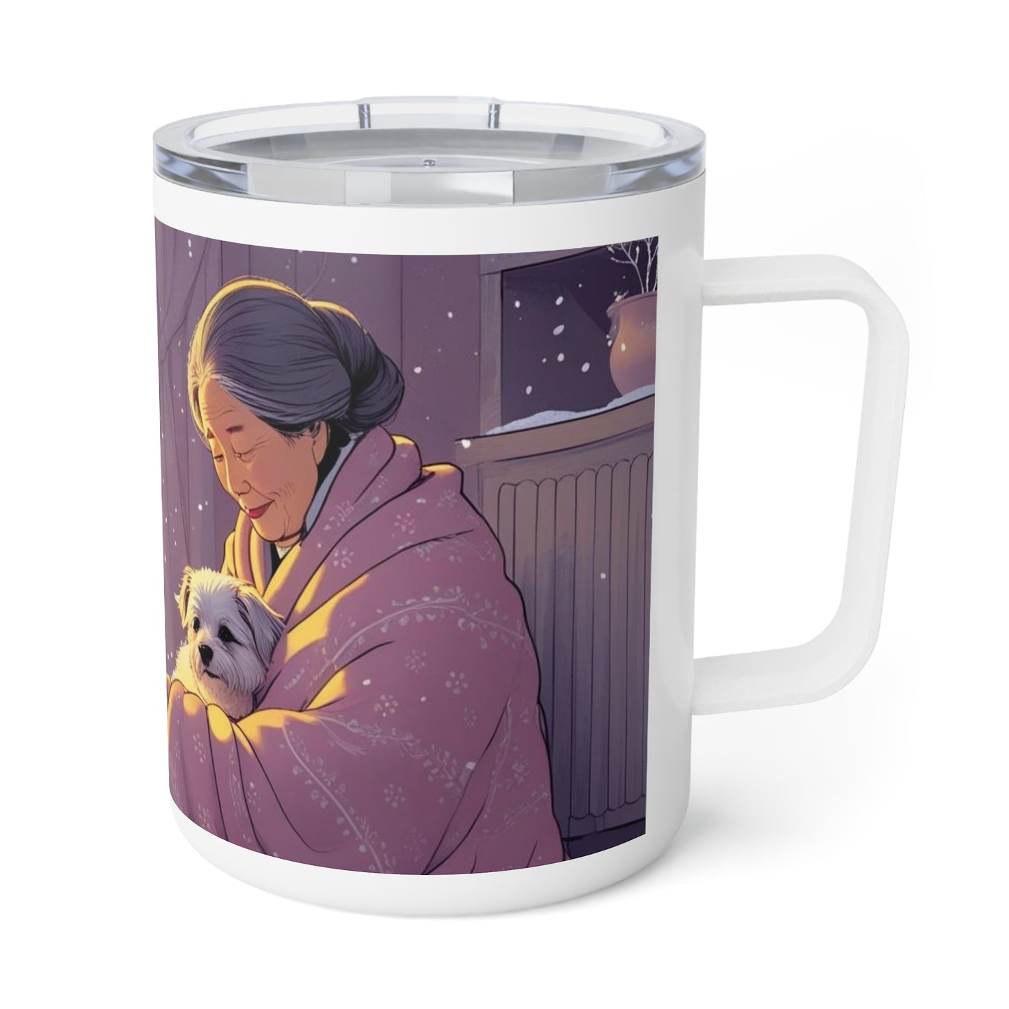 Mug isotherme « Tu réchauffes mes hivers et mon cœur esseulé » (Collection en Route vers la Sagesse)