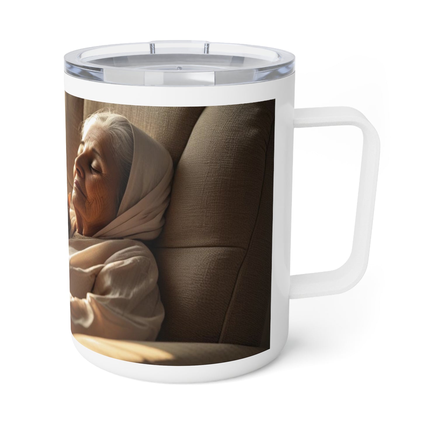 Mug isotherme « Nos siestes partagées valent tous les médicaments » (Collection En Route vers la Sagesse)