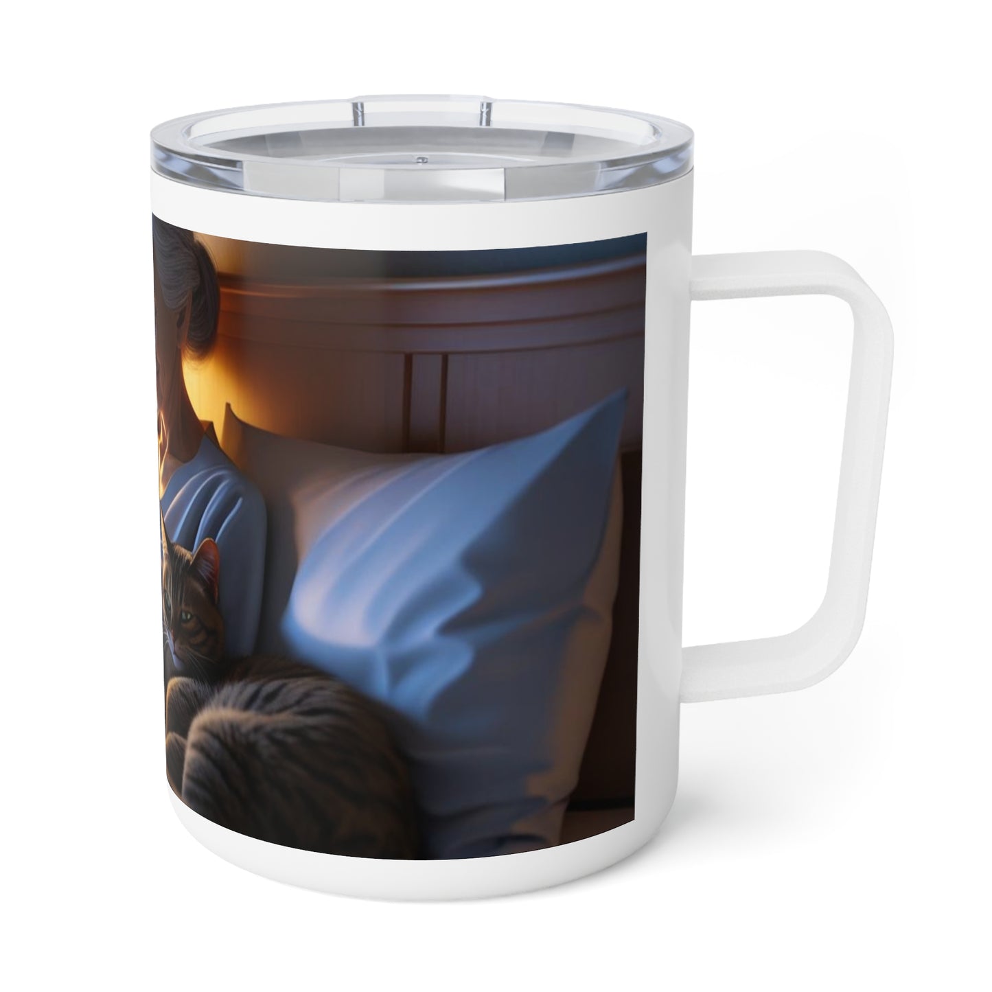 Mug isotherme « Ton ronron berce mes nuits d'insomnie » ( Collection en Route vers la Sagesse)
