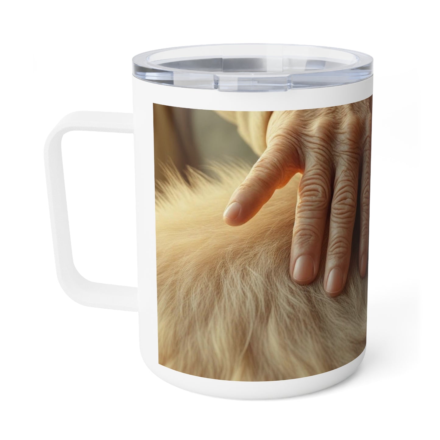 Mug isotherme « Mes genoux fragiles, ton poids réconfortant » ( Collection en Route vers la Sagesse)