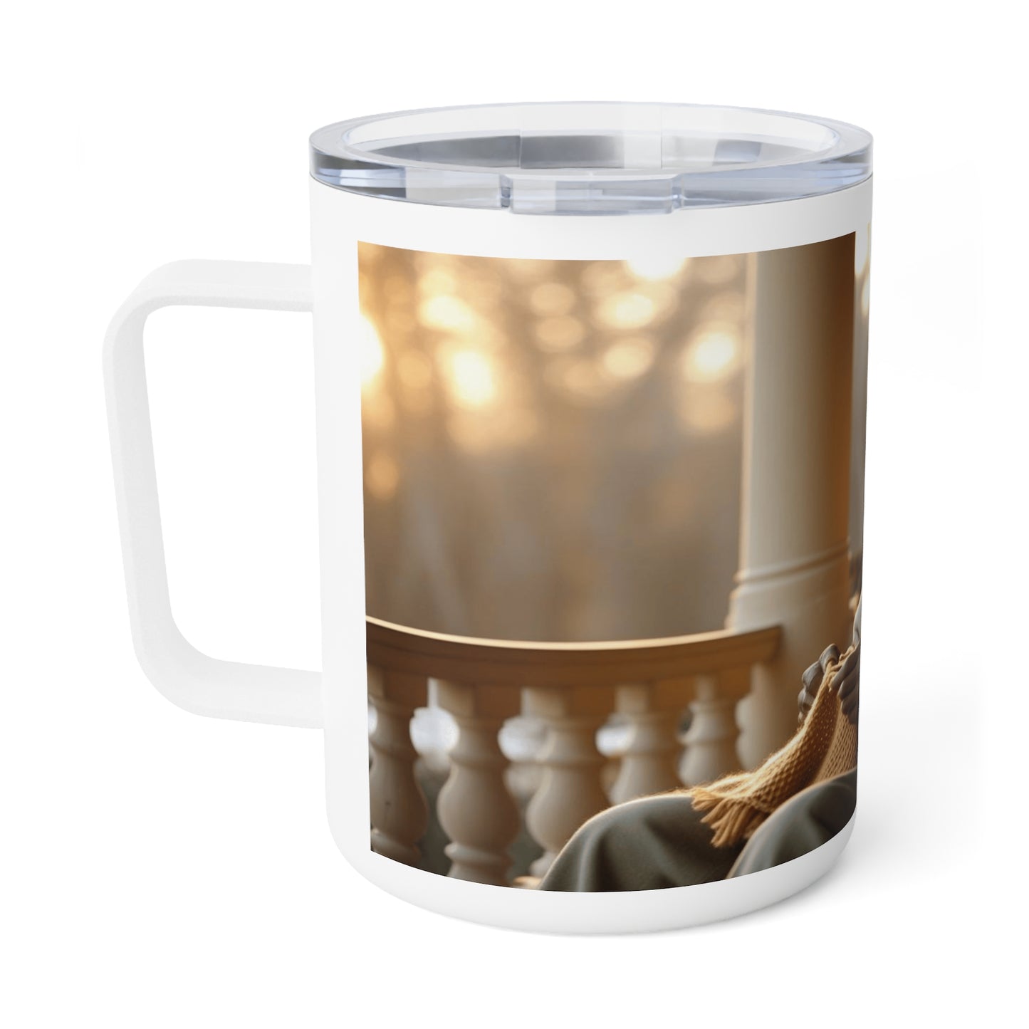 Mug isotherme « Dans ta présence, je trouve la paix de l'automne » (Collection En Route vers la Sagesse)