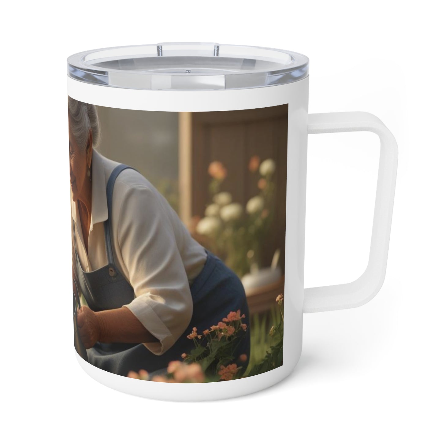 Mug isotherme « Mon cœur de grand-mère bat encore pour toi » ( Collection en Route vers la Sagesse)