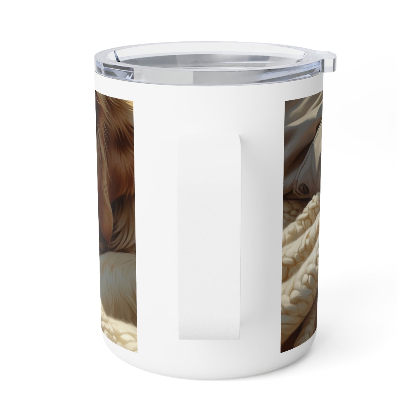 Mug isotherme « Mes mains tremblantes caressent ta fourrure apaisante » (Collection en Route vers la Sagresse)