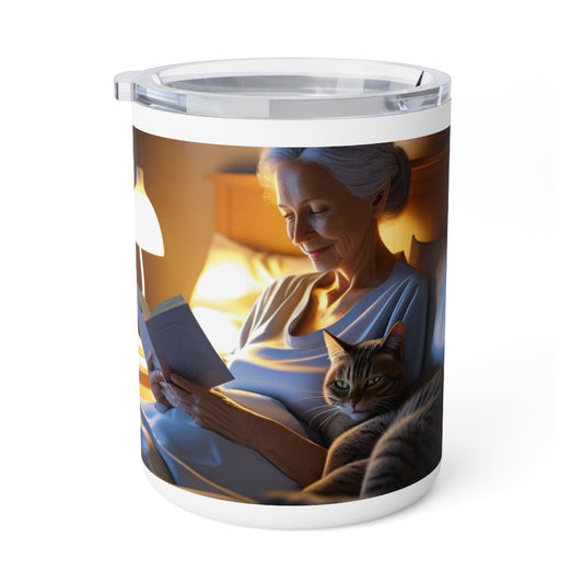 Mug isotherme « Ton ronron berce mes nuits d'insomnie » ( Collection en Route vers la Sagesse)