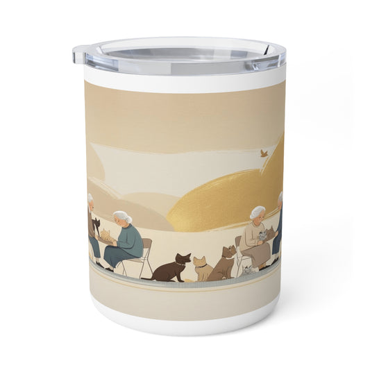Mug isotherme « Tu es toujours avec moi, même quand je papote »  (Collection en Route vers la Sagesse)