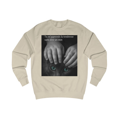 Sweat-shirt Unisexe « Tu m'apprends la tendresse sans dire un mot.» ( Collection Retour à l'enfance)