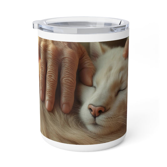 Mug isotherme « Mes genoux fragiles, ton poids réconfortant » ( Collection en Route vers la Sagesse)