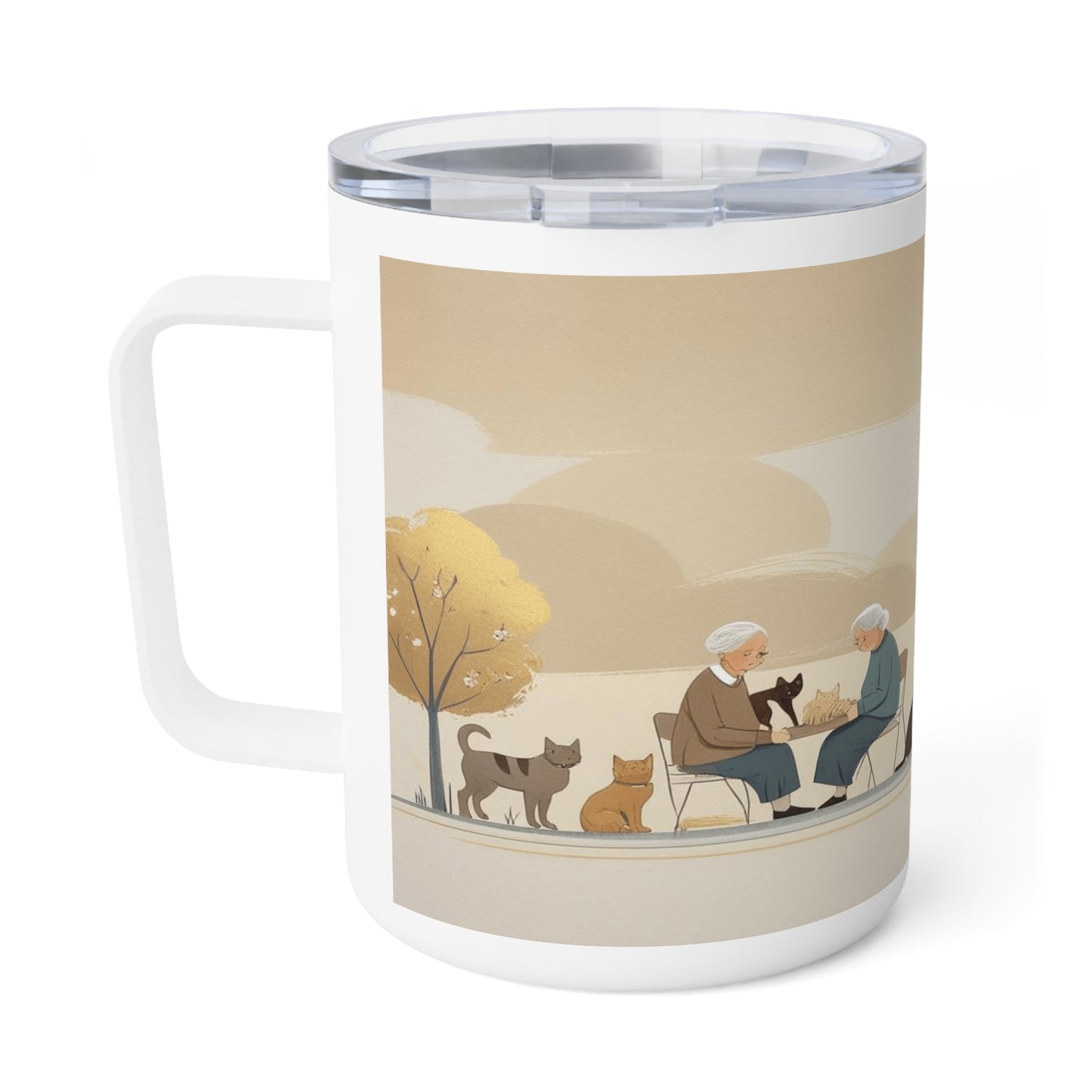 Mug isotherme « Tu es toujours avec moi, même quand je papote »  (Collection en Route vers la Sagesse)