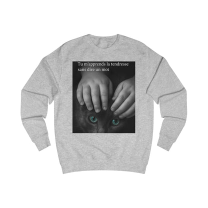 Sweat-shirt Unisexe « Tu m'apprends la tendresse sans dire un mot.» ( Collection Retour à l'enfance)