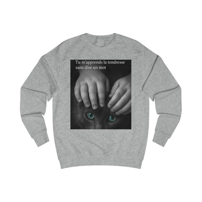 Sweat-shirt Unisexe « Tu m'apprends la tendresse sans dire un mot.» ( Collection Retour à l'enfance)