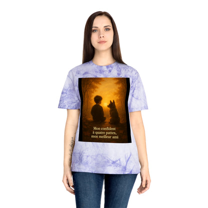 T-Shirt Unisexe « Mon confident à quatre pattes, mon meilleur ami.» ( Collection Retour à l'enfance)