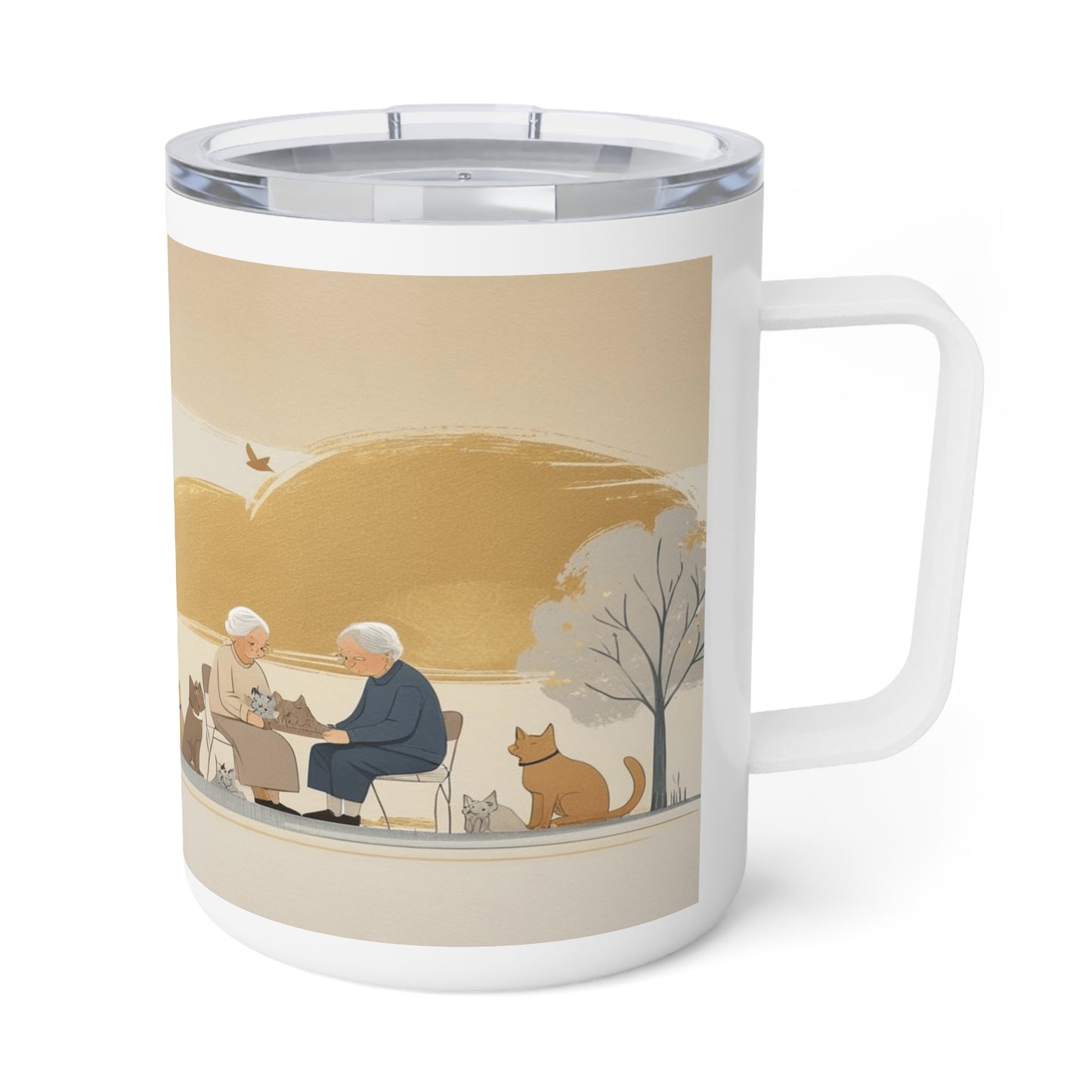 Mug isotherme « Tu es toujours avec moi, même quand je papote »  (Collection en Route vers la Sagesse)