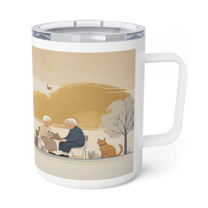 Mug isotherme « Tu es toujours avec moi, même quand je papote »  (Collection en Route vers la Sagesse)