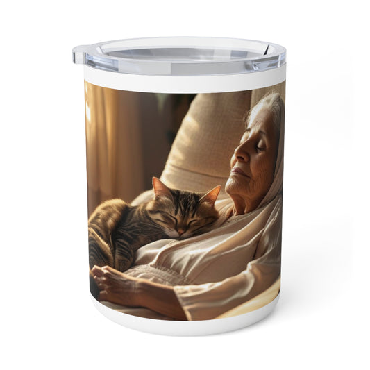 Mug isotherme « Nos siestes partagées valent tous les médicaments » (Collection En Route vers la Sagesse)
