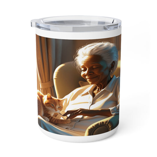 Mug isotherme « Ton amour efface la solitude de mes quatre-vingts printemps » (Collection en Route vers la Sagesse)